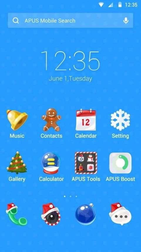 I love Christmas APUS theme screenshot 3