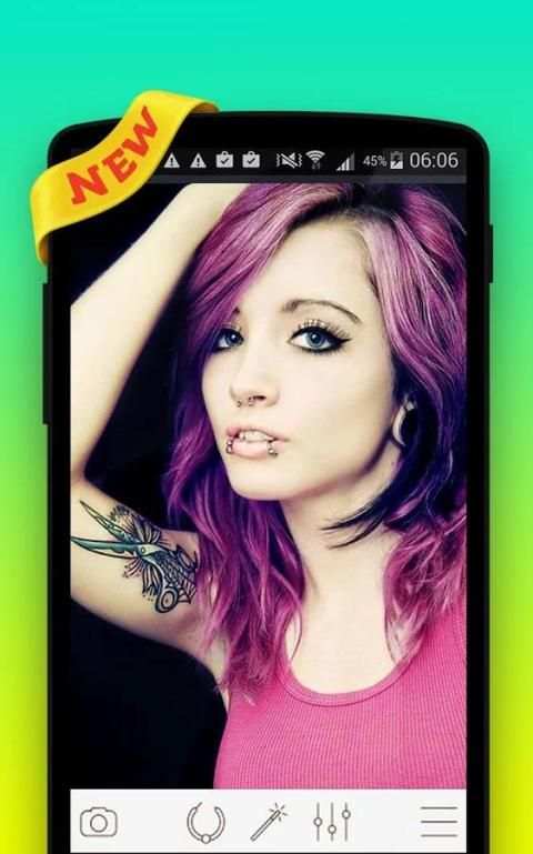 Piercing Camera Photo Editor 2 تصوير الشاشة