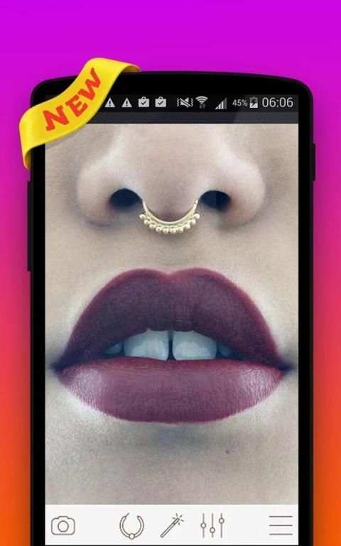 Piercing Camera Photo Editor 1 تصوير الشاشة