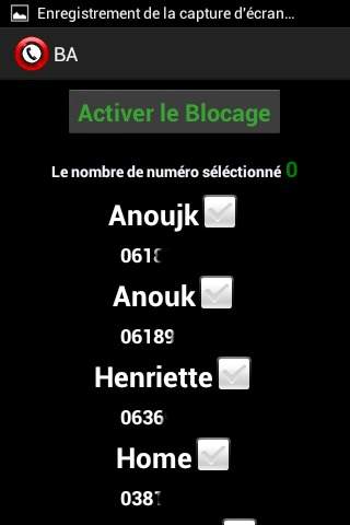 Bloquer les appels et sms smartphone screenshot 3