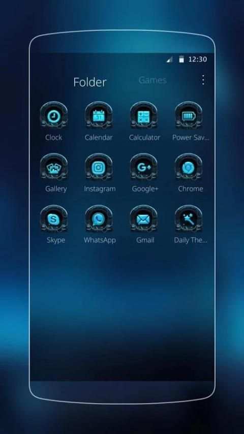 Blue Forest Theme screenshot 2