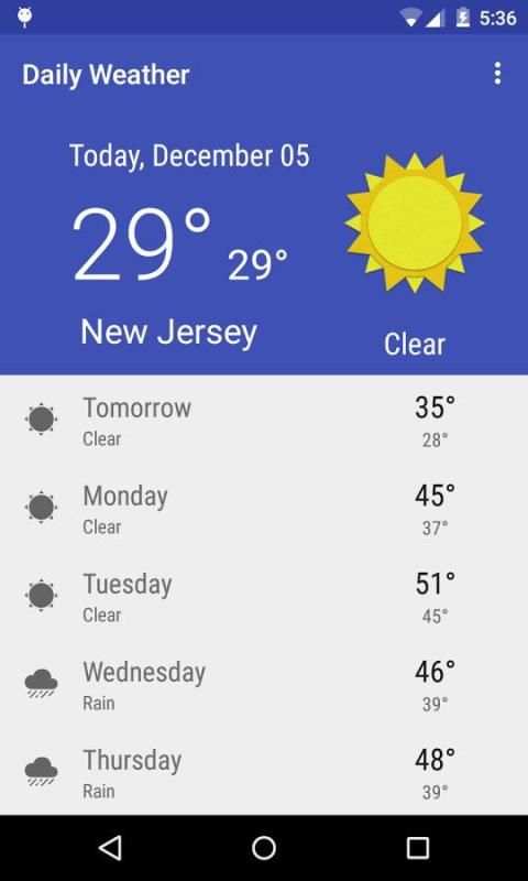Daily Weather screenshot 4