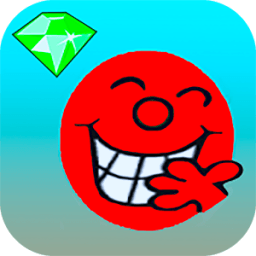 Прыгать красный шар иконка