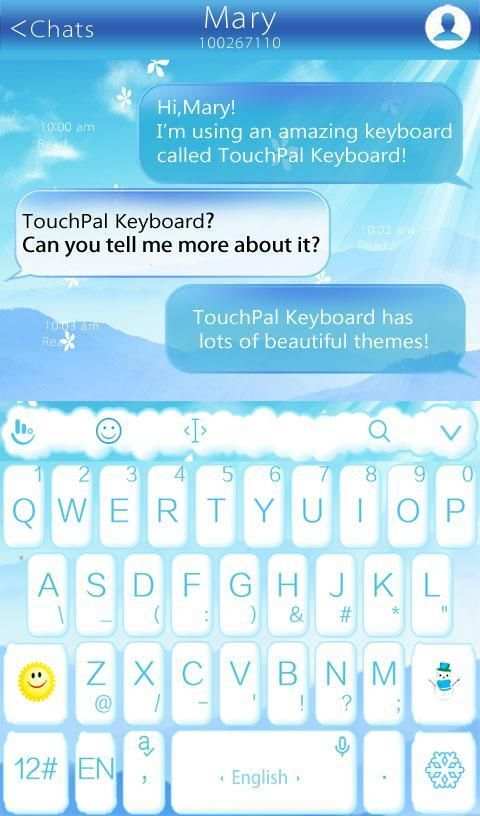 Snowman Keyboard Theme स्क्रीनशॉट 3
