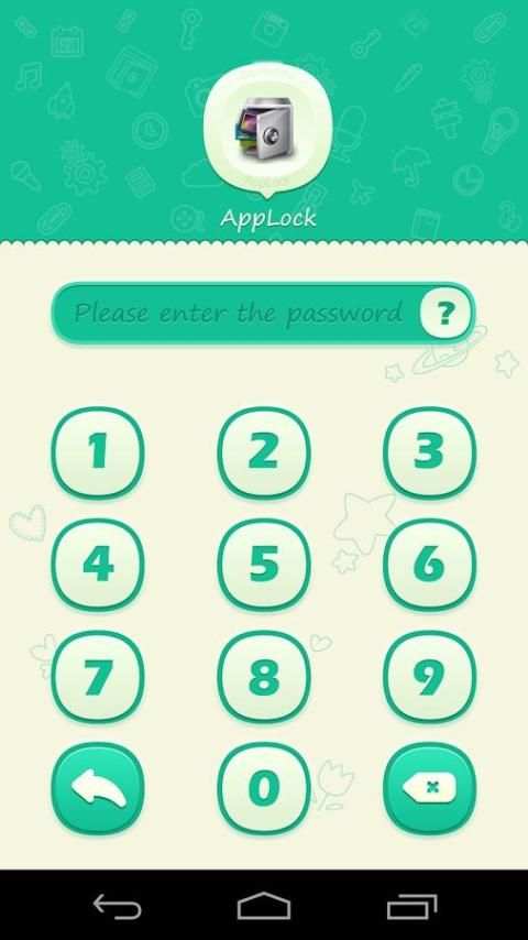 AppLock Theme Green скриншот 3