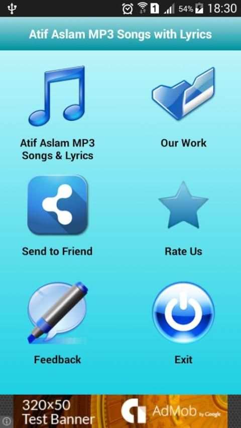 Atif Aslam Mp3 Song & Lyrics screenshot 3