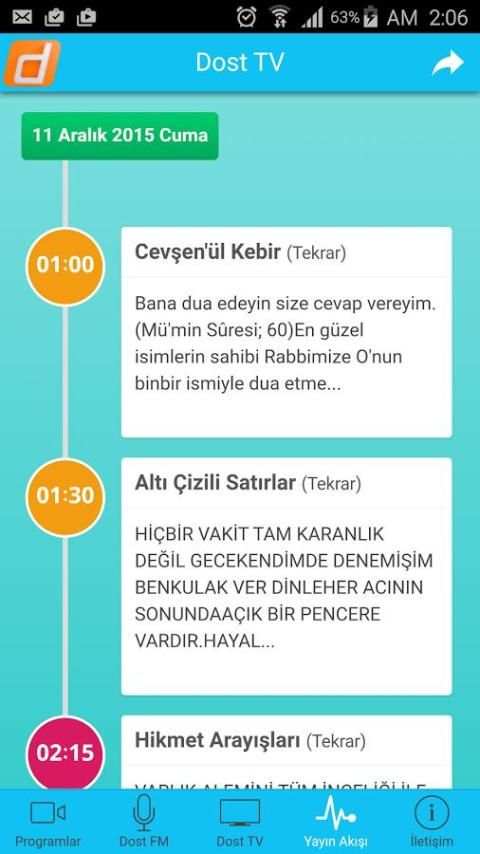 Dost Radyo TV 5 تصوير الشاشة