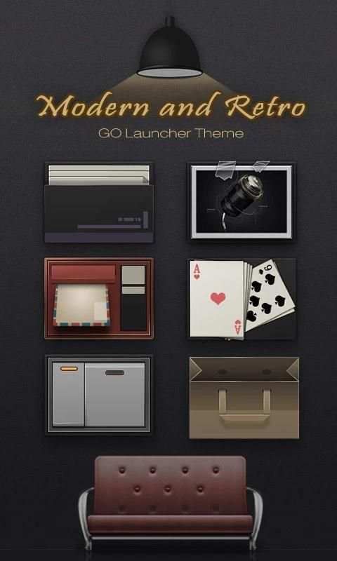 ModernRetro GO Launcher Theme screenshot 1