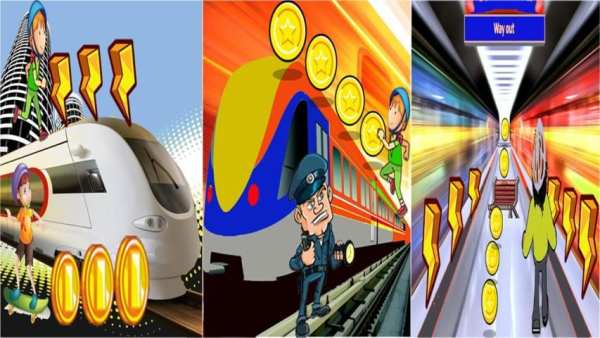 Subway Rail Rush Game FREE! screenshot 1