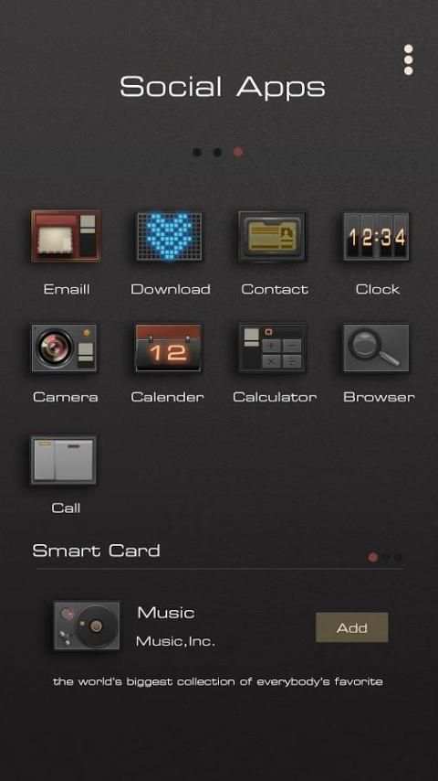 ModernRetro GO Launcher Theme screenshot 4