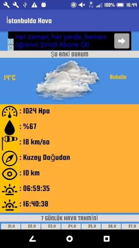 İstanbulda Hava screenshot 3