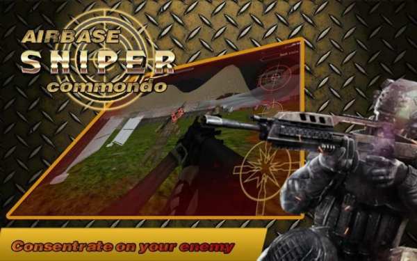 AirBase Sniper Commando Action screenshot 3