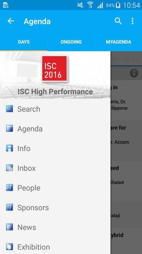ISC 2016 Agenda App скриншот 4