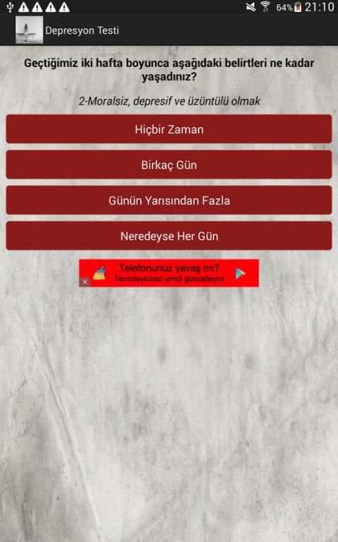 Depresyon Testi screenshot 4