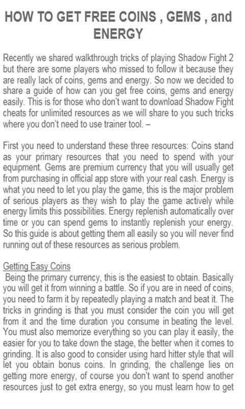 Coins For Shadow Fight 2 screenshot 3