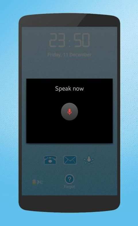 voice lock screen 2 تصوير الشاشة