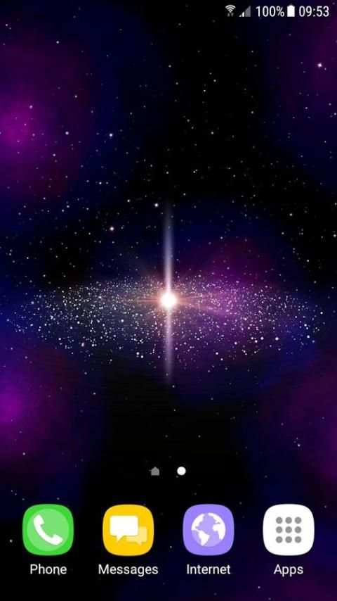 Galaxy 3D Live Wallpaper स्क्रीनशॉट 3