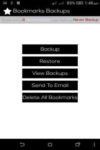Backup and restore screenshot 4