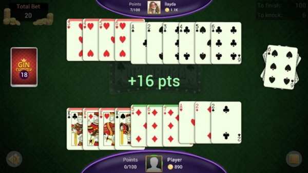 Gin Rummy скриншот 2