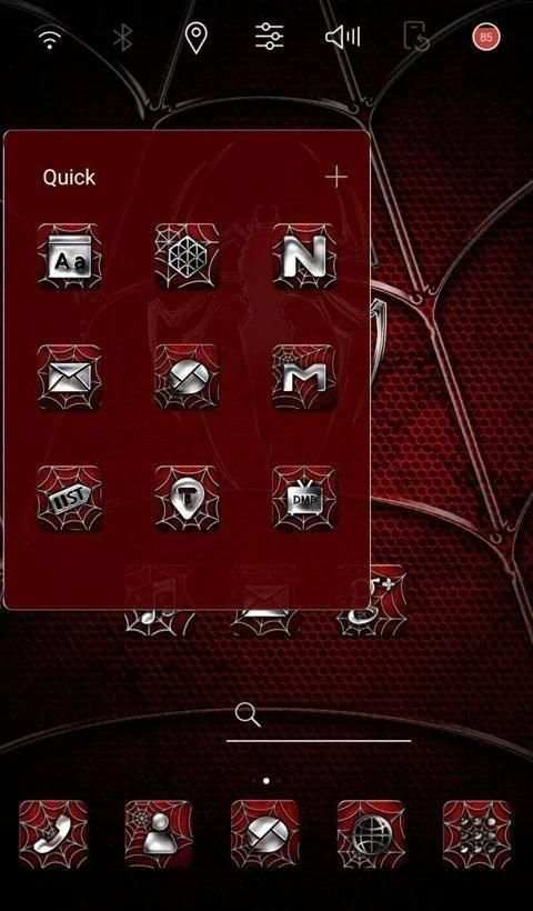 Red Spider2 Launcher theme screenshot 2