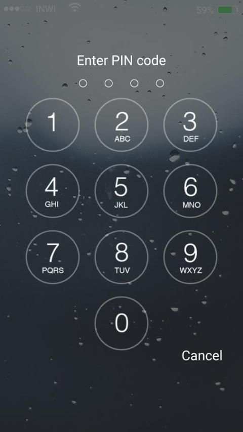 Lock screen Phone 7 - OS 10 скриншот 2