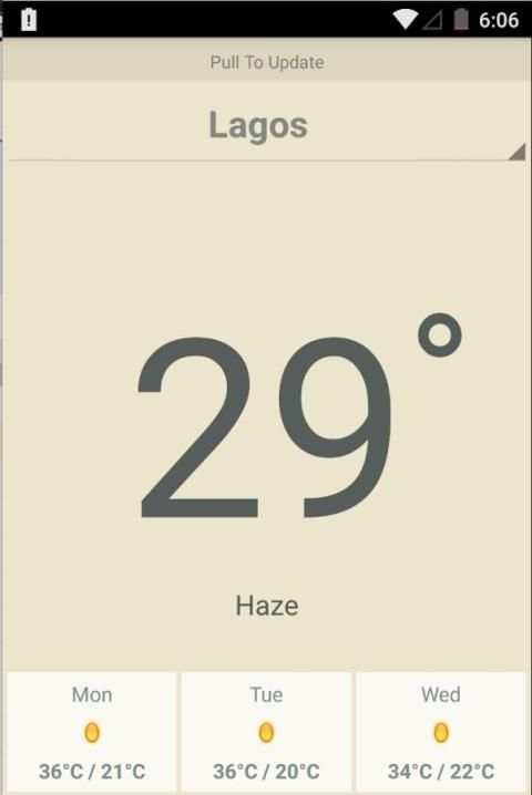 Weather Nigeria screenshot 1