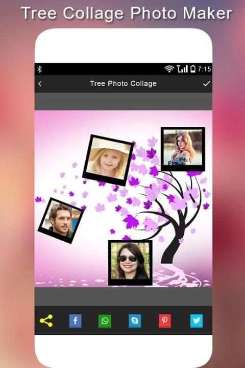 3D Tree Photo Collage Maker скриншот 3