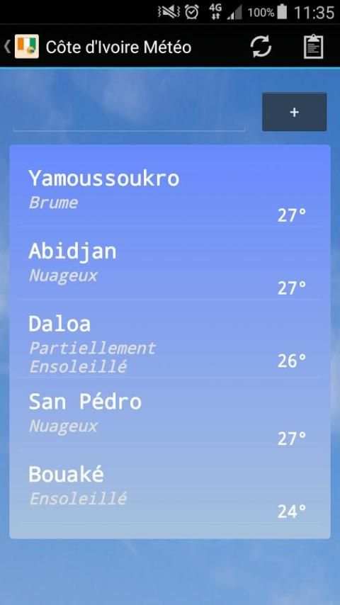 Côte d'Ivoire Météo 3 تصوير الشاشة