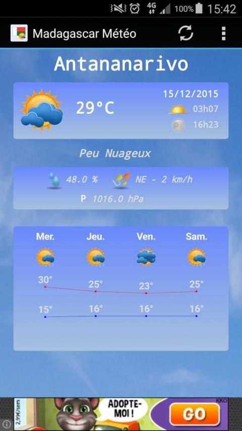 Madagascar Météo 8 تصوير الشاشة