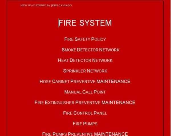 Fire System Manual screenshot 2