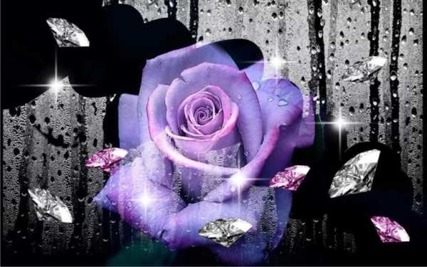 Roses Diamonds live wallpaper screenshot 2
