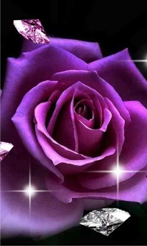 Roses Diamonds live wallpaper screenshot 4