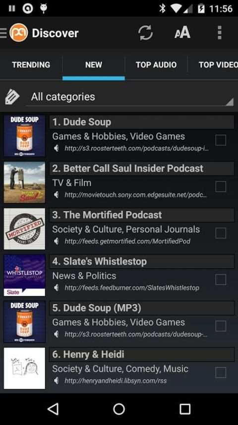 Podcast Addict (Android 2.3) स्क्रीनशॉट 5