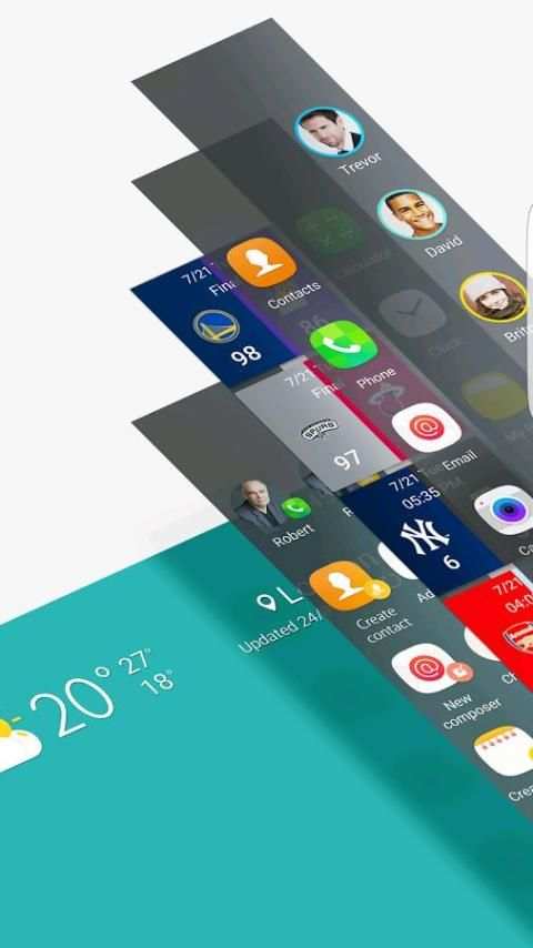 Edge Launcher S7 1 تصوير الشاشة