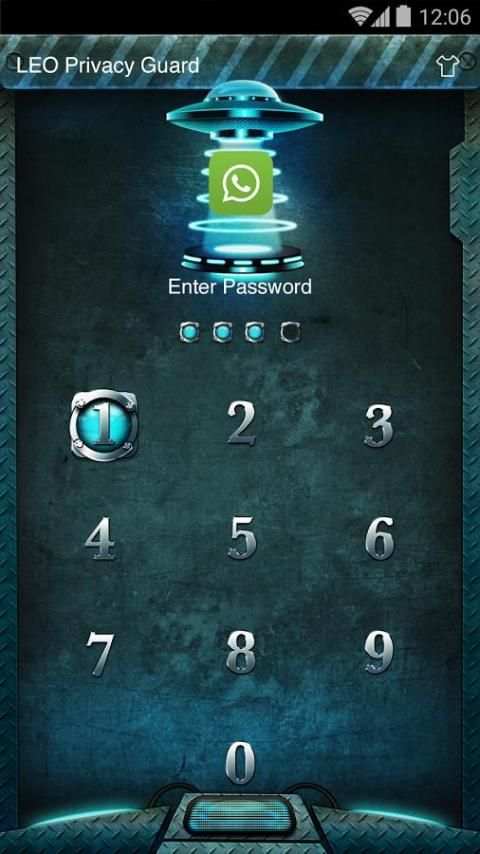 AppLock Theme - Alien Tech screenshot 1