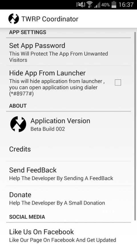 [ROOT]TWRP Coordinator(BETA) скриншот 8