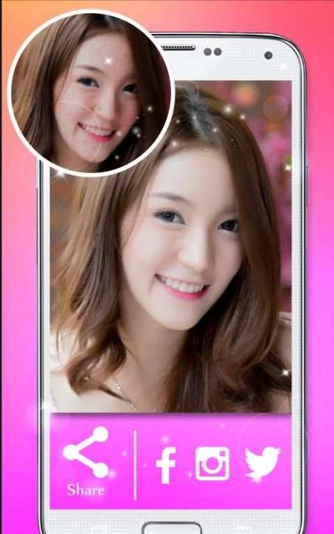 Selfie Line Camera Plus скриншот 2