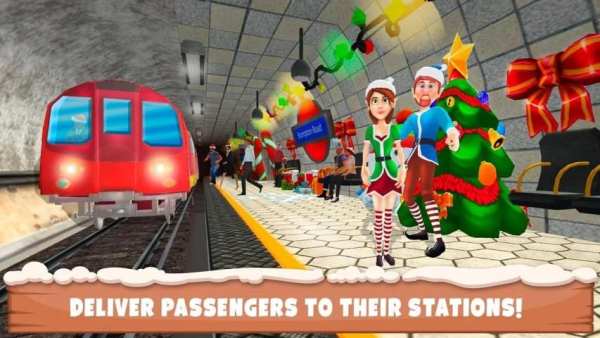 Christmas Train Driving Sim screenshot 2