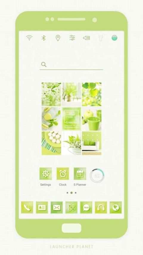 Spring Greenery Launcher theme स्क्रीनशॉट 1