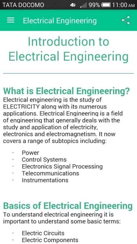 Electrical Engineering स्क्रीनशॉट 1