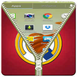 Zipper Lock:Real Madrid Flag icon