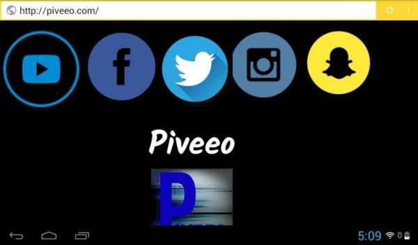 Piveeo Browser скриншот 1