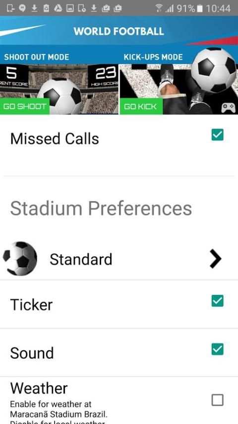 2016 World Football Live WP 1 تصوير الشاشة