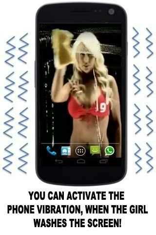 BIKINI GIRL SCREEN WASHER LWP screenshot 1