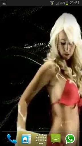 BIKINI GIRL SCREEN WASHER LWP screenshot 2