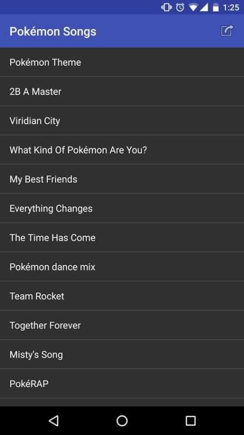 Pokémon Songs screenshot 2