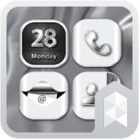 HD Silver Wallpaper theme