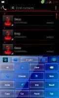 GO Keyboard Blue Neon Theme screenshot 1