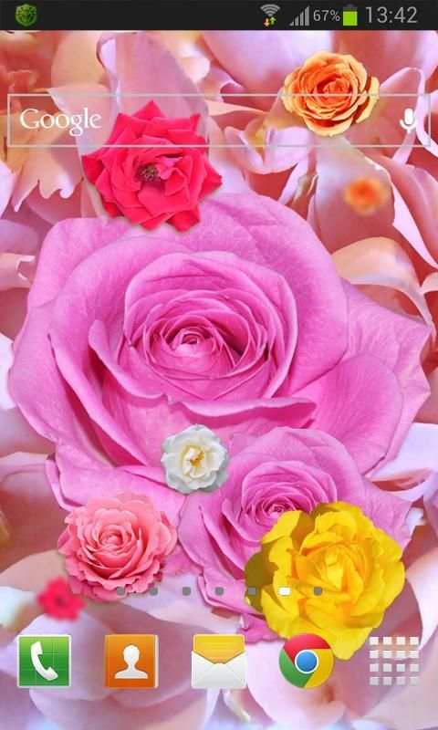Rose Petals Live Wallpaper 2 تصوير الشاشة