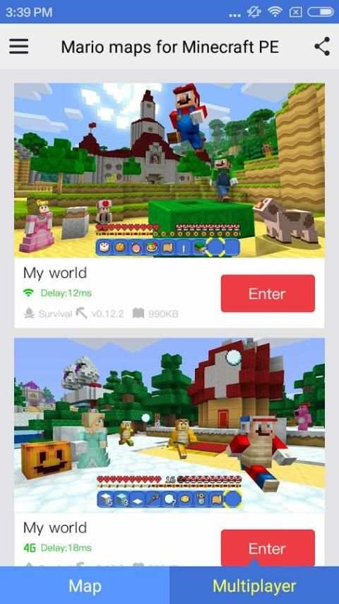 Mario maps for Minecraft PE скриншот 2